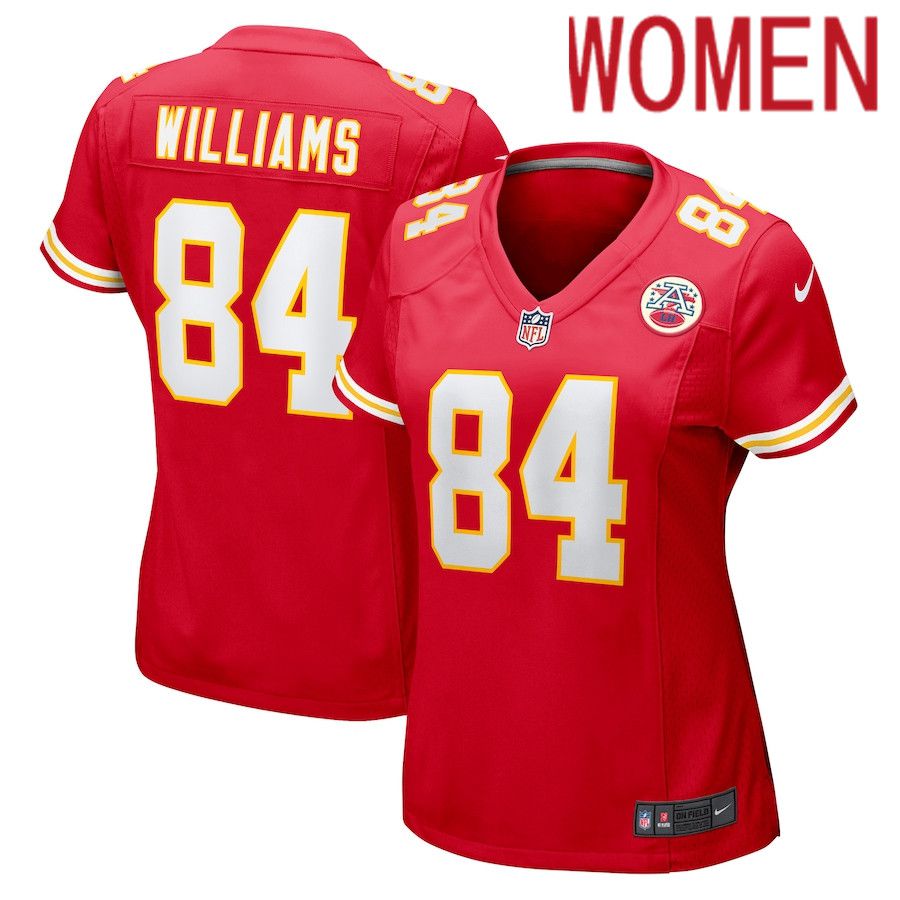 Women Kansas City Chiefs #84 Chad Williams Nike Red Game Player NFL Jersey